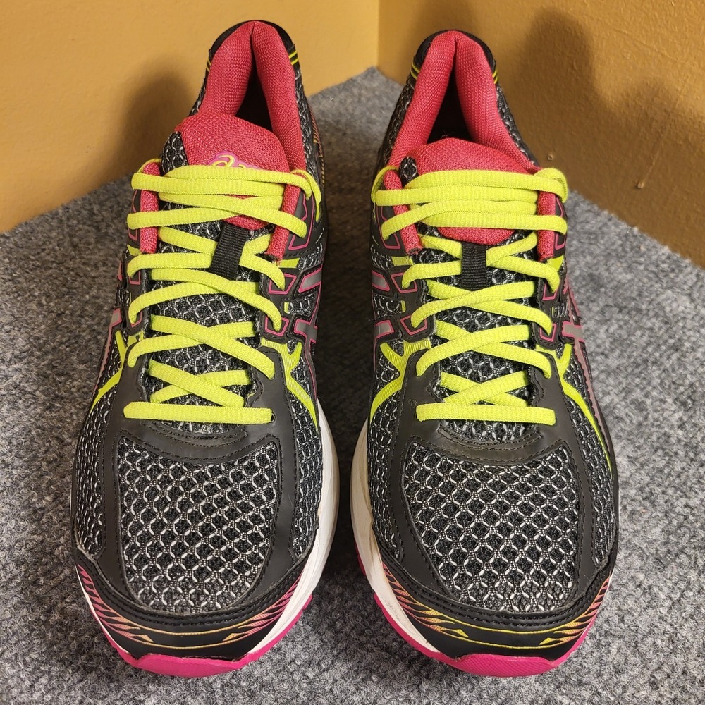 Asics Women's Gel-Flux 3 Running Shoes (T664N) Gray/Pink/Neon Green Size 11 - Picture 5 of 8